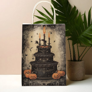 Vintage-Halloween-Torte zum Geburtstag  Mittlere Geschenktüte