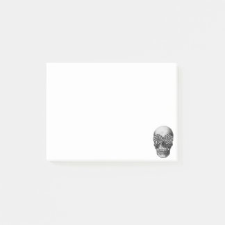 Vintage-Halloween-Totenkopf psychedelische Augen Post-it Klebezettel