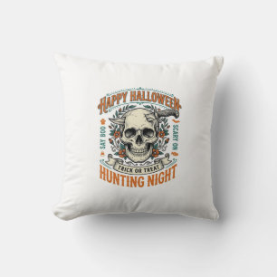 Vintage-Halloween-Totenkopf-Streich-oder-Überrasch Kissen