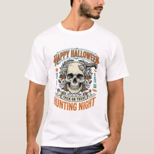 Vintage-Halloween-Totenkopf-Streich-oder-Überrasch T-Shirt