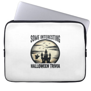Vintage-Halloween-Trivia-Geist-Mond-Shirt-Design_1 Laptopschutzhülle