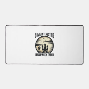 Vintage-Halloween-Trivia-Geister-Mond-Shirt-Design Schreibtischunterlage