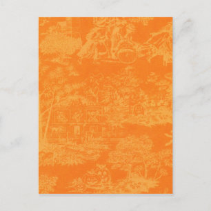 Vintage Halloween Village Postcard Postkarte