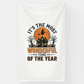 Vintage-Halloween-Wunderbarste-Zeit-Shirt-Design Banner