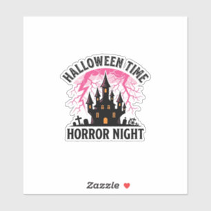 Vintage Halloween-Zeit Horror-Nacht Verlassenes Sc Aufkleber