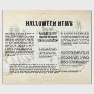 Vintage Halloween-Zeitung Geschenkpapier