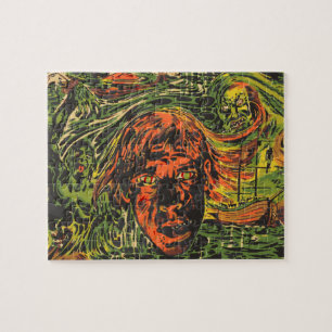 Vintage-Halloween-Zombies, Graffiti- Street-Art Puzzle