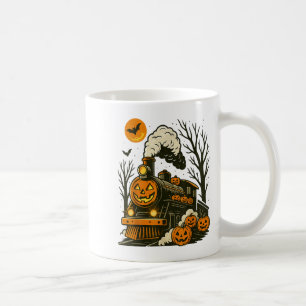 Vintage Halloween-Züge Pumpkin Kaffeetasse