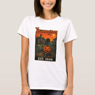 Vintage Halloweentown Retro-Kürbis-T-Shirt Spoo T-Shirt