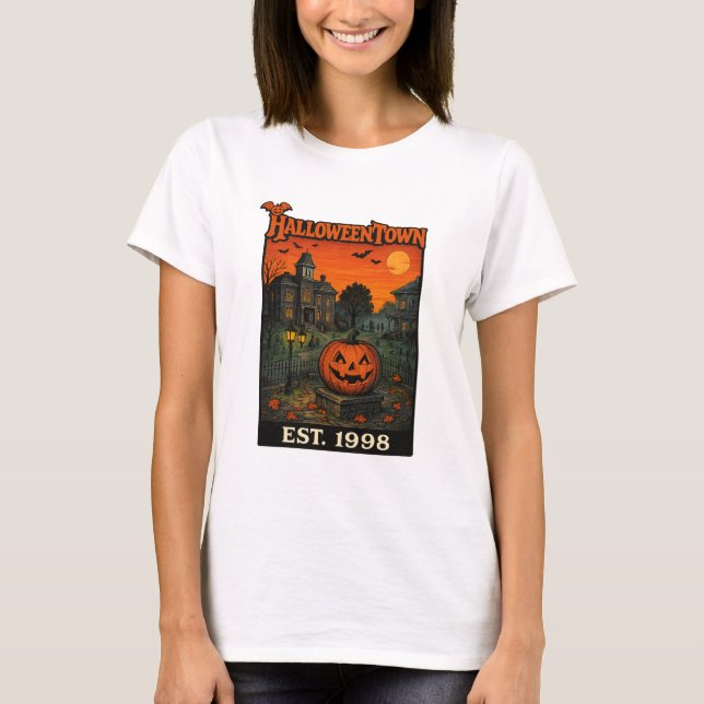 Vintage Halloweentown Retro Pumpkin T-Shirt | Spoo (Vorderseite)