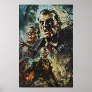 Vintage Hammer Horror-Filme Movieposter Poster