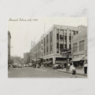 Vintage HAMMOND, INDIANA (frühe 1950er Jahre) Postkarte
