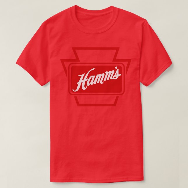 Vintage Hamms Flasche Cap Design T-Shirt (Design vorne)