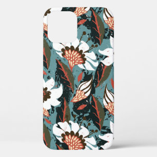 Vintage, handbemalte Blumenmuster mit Blume auf Case-Mate iPhone Hülle
