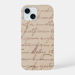 Vintage handgeschriebener Brief iPhone-Hülle 💫 iPhone 15 Hülle