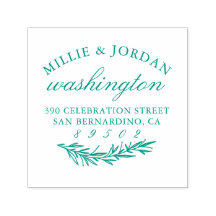 Vintage handgezeichnet Branch Wedding Rücksendeadr