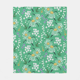 Vintage handgezeichnet Retro-niedliche Blume und P Fleecedecke