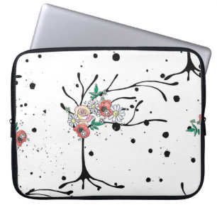 Vintage, handgezeichnete, nahtlose Mustergrafik Laptopschutzhülle