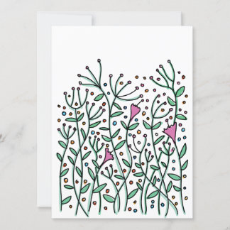 Vintage handgezogene Blume