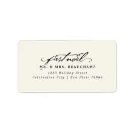 Vintage Handschrift Erste Weihnachten Hochzeitadre