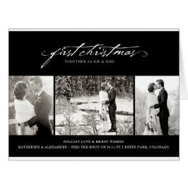 Vintage Handschrift Erste Weihnachtsfeier Foto Hoc