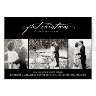 Vintage Handschrift Erste Weihnachtsfeier Foto Hoc