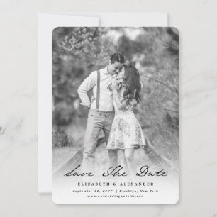 Vintage Handschrift Kalligrafie Schwarze Schrift F Save The Date