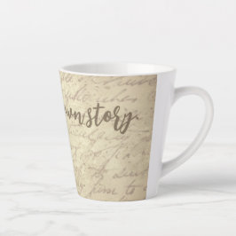 Vintage-Handschrift: Ruhe & Nostalgie  Milchtasse