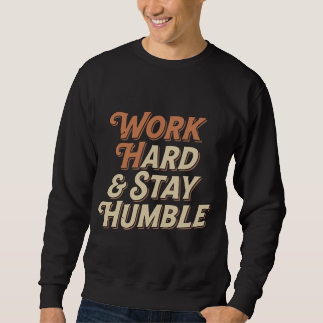 „Vintage-Handschrift-Zitat, strukturierte Textur,  Sweatshirt (Vorderseite)