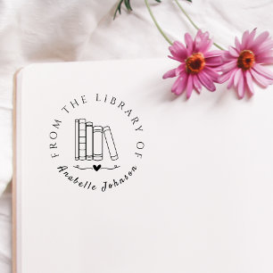 Vintage Handschriftenbücher aus der Bibliothek Gummistempel