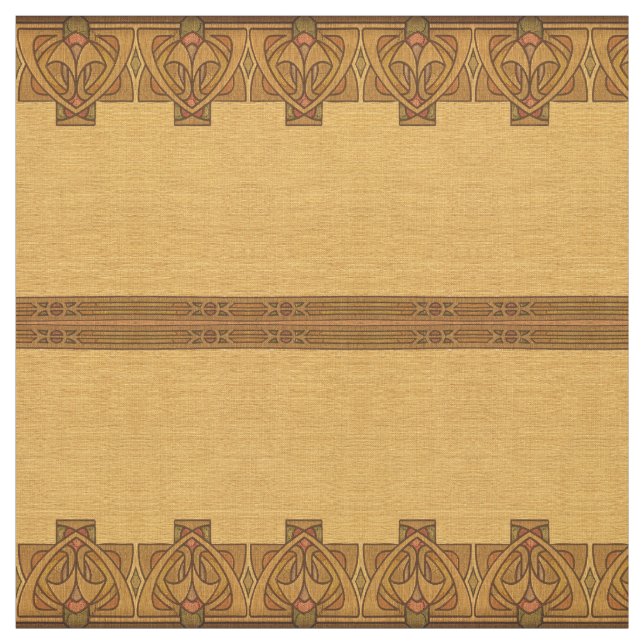 Vintage Handwerkermission Jugendstil-Muster Stoff (Muster)