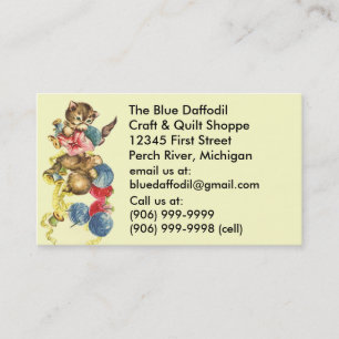 Vintage Handwerks-Versorgungs-steppende Visitenkarte