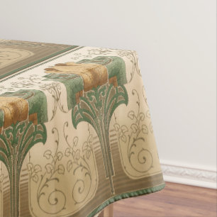 Vintage Handwerkskunst oder Missionsstil Tischdecke