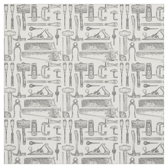 Vintage Handwerksmuster Holzwerkstoff Stoff (Muster)