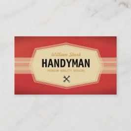 Vintage Handyman-Visitenkarten Visitenkarte