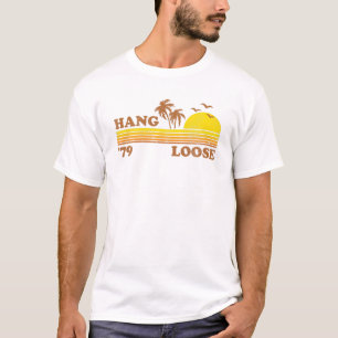Vintage Hang Loose Surfen Strand Retro Sonnenunter T-Shirt