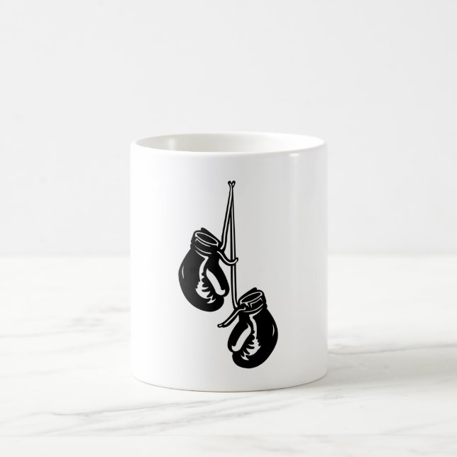 Vintage Hangboxhandschuhe Retro-Kämpfer Kaffeetasse (Mittel)