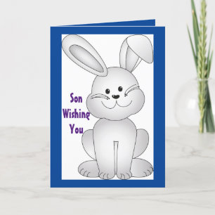 Vintage Happy Bunny Karte für einen Sohn