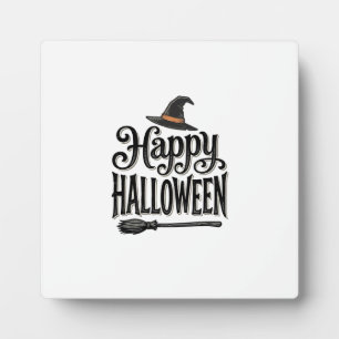 Vintage-Happy-Halloween-Hexenhut-Shirt-Design_1 Fotoplatte
