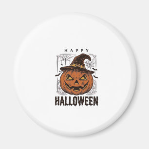 Vintage-Happy-Halloween-Kürbisgravur-Design_1 Magnet