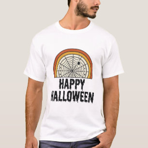 Vintage-Happy-Halloween-Spinnennetz-Vektordesign_1 T-Shirt