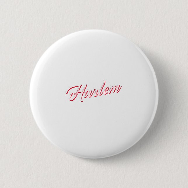 Vintage Harlem Button (Vorderseite)