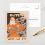 Vintage Harper's Weekly Christmas 1894 Postkarte<br><div class="desc">Harper's Weekly,  Christmas 1894 (1894) | Edward Penfield (American,  1866 - 1925) Verwenden Sie die Designwerkzeuge,  um benutzerdefinierten Text hinzuzufügen oder das Bild zu personalisieren.</div>