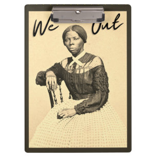 Vintage Harriet Tubman - Wir sind draußen - Schwar Klemmbrett