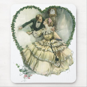 Vintage Harrison Fisher, Weihnachtsbraut und -bräu Mousepad