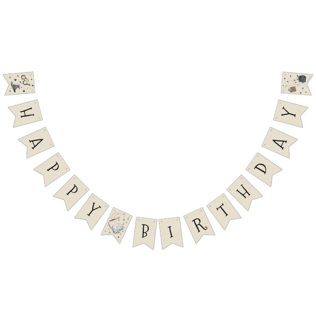 Vintage Harry Potter Erster Geburtstag Wimpelkette (Alle)