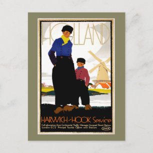 Vintage Harwich- Hook-Reise Postkarte