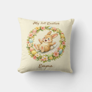 Vintage Häschen Mein erstes Ostern Kissen