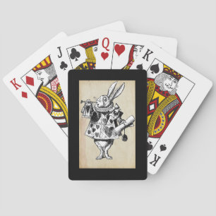 Vintage-Hase in Herzen Spielkarten