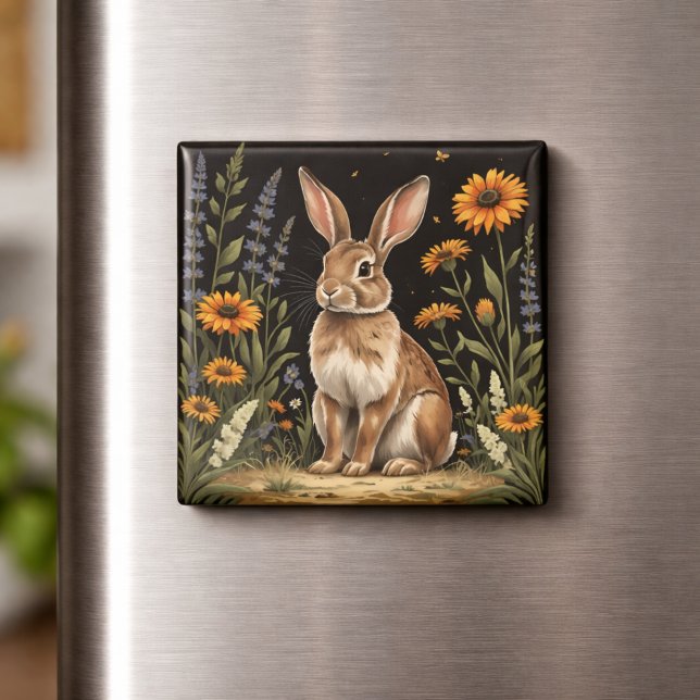 Vintage-Hase  Magnet (Von Creator hochgeladen)